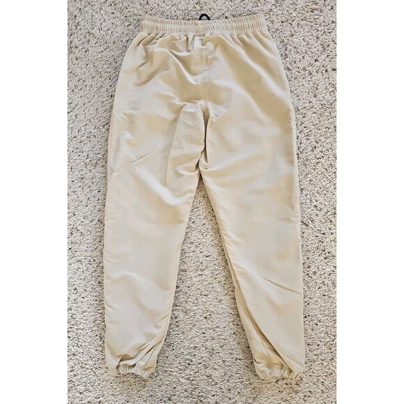 Sol et Al RAWS Track Pants Sand Nylon Lined Black Zipper UK Street Athleisure - Picture 11 of 16